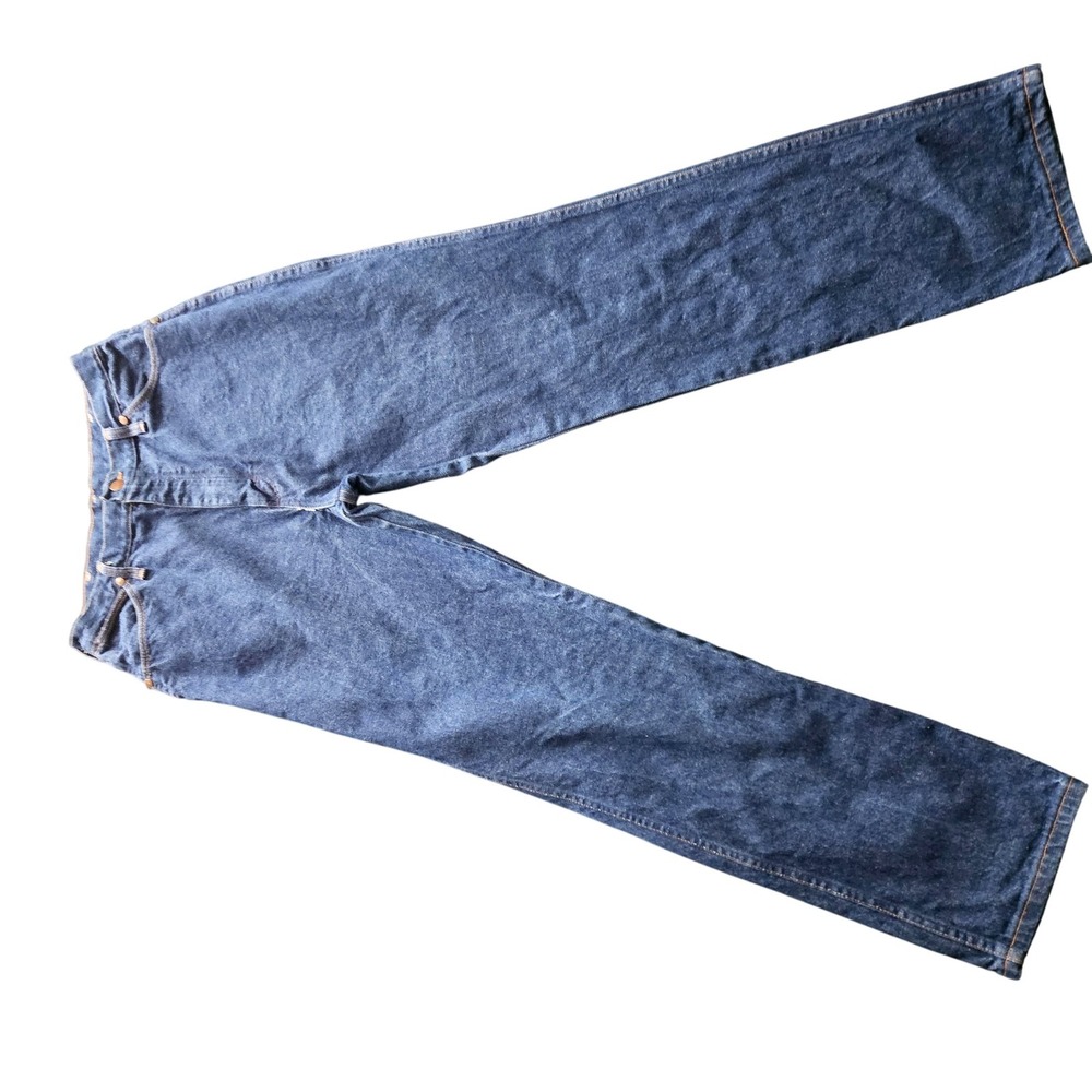 Vintage Wrangler Jeans Mens 36x32 Blue Cowboy Cut Original Straight Leg Made USA